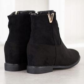 Sergio Todzi Botas de cuña elegantes negro 2