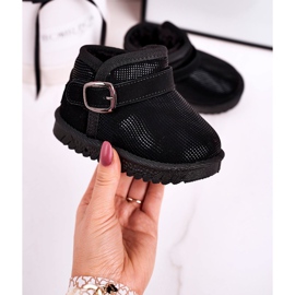Maiqi Botas de nieve para niños con piel Black Dreamy negro 3
