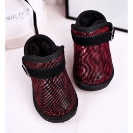 Maiqi Botas de nieve para niños con piel Rojo Negro Dreamy 4