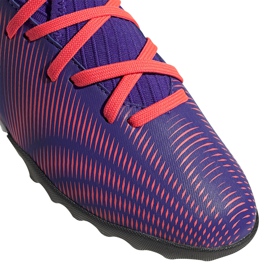 Botas de fútbol adidas Nemeziz.3 Tf Junior violeta-rosa EH0576 multicolor 4