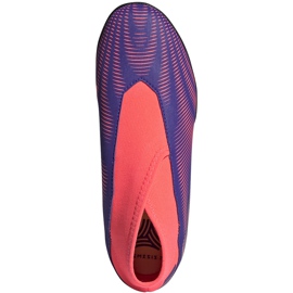 Zapatillas de fútbol adidas Nemeziz.3 Ll Tf Junior violetas-rosas EH0584 1
