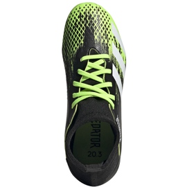 Botas de fútbol Adidas Predator 20.3 Fg Junior negras y verdes EH3024 1