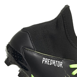 Botas de fútbol Adidas Predator 20.3 Fg Junior negras y verdes EH3024 4