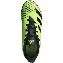 Botas de fútbol Adidas Predator 20.4 Tf Junior verde-negras EH3041 1