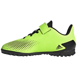 Botas de fútbol adidas Predator 20.4 H&amp;L Tf Junior verde-negras FW9780 2