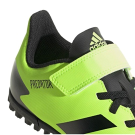 Botas de fútbol adidas Predator 20.4 H&amp;L Tf Junior verde-negras FW9780 4