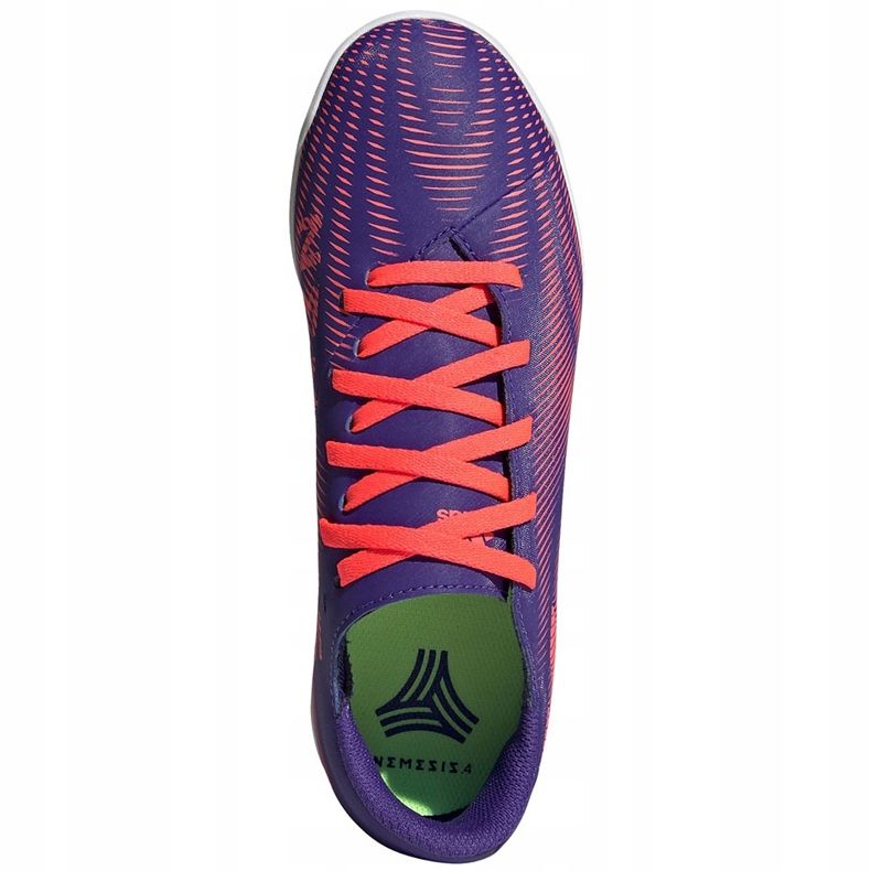 Zapatillas de fútbol adidas Nemeziz.4 In Junior violeta-rosa EH0587 púrpura 1