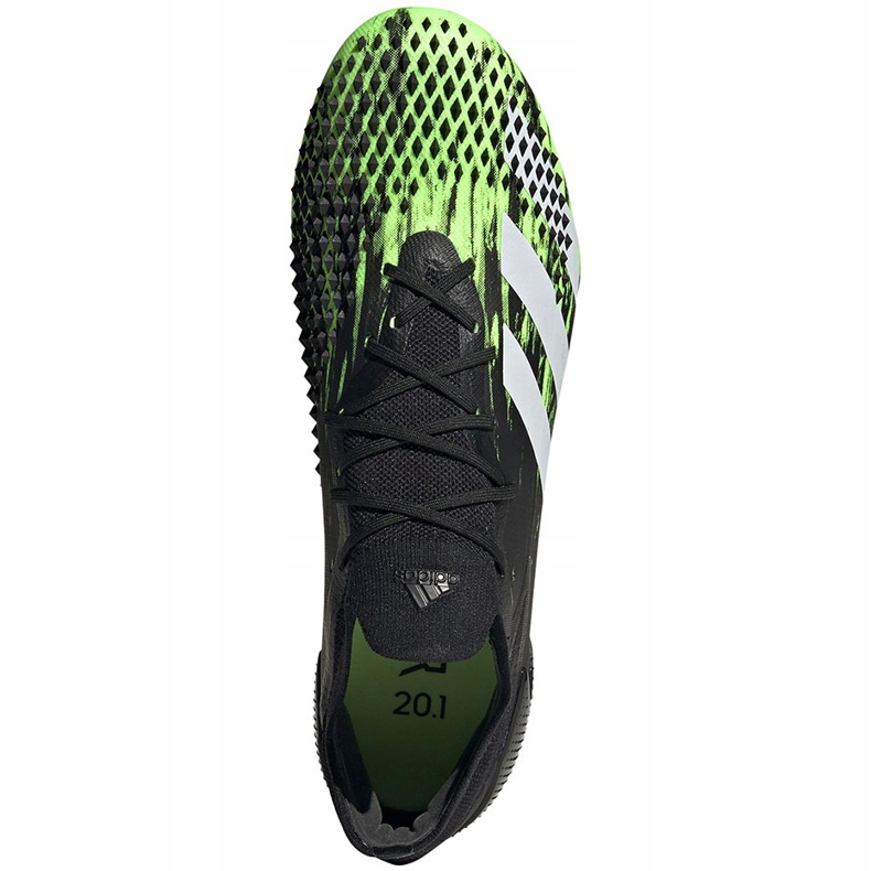 Botas de fútbol adidas Predator Mutator 20.1 L Fg negras y verdes EH2885 negro 1