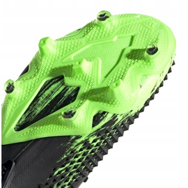 Botas de fútbol adidas Predator Mutator 20.1 L Fg negras y verdes EH2885 negro 6