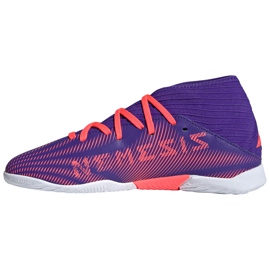 Zapatillas de fútbol adidas Nemeziz.3 In Junior violeta-rosa EH0582 azul marino 2