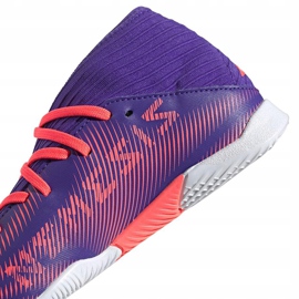 Zapatillas de fútbol adidas Nemeziz.3 In Junior violeta-rosa EH0582 azul marino 4