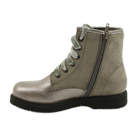 Miss Girls 'Girls barnizadas con lentejuelas grises gris 1433 1