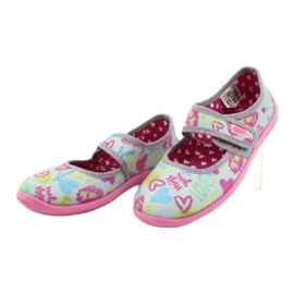 Calzado infantil befado 945Y430 rosa gris multicolor 3
