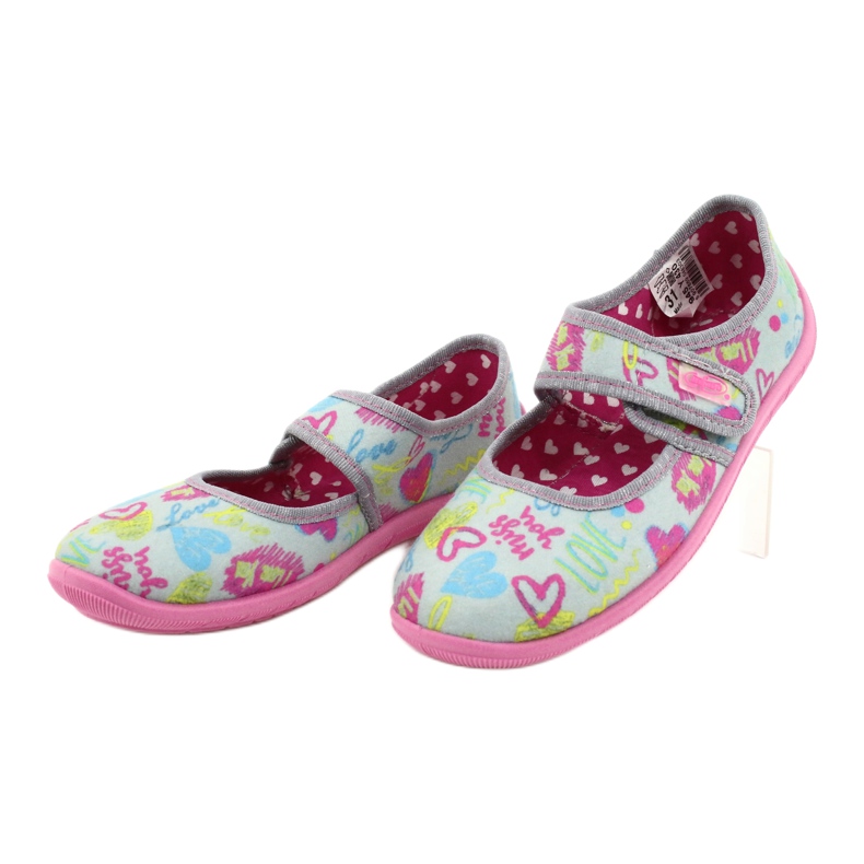Calzado infantil befado 945Y430 rosado gris multicolor 3
