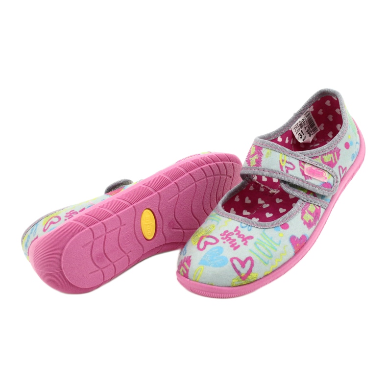 Calzado infantil befado 945Y430 rosado gris multicolor 4