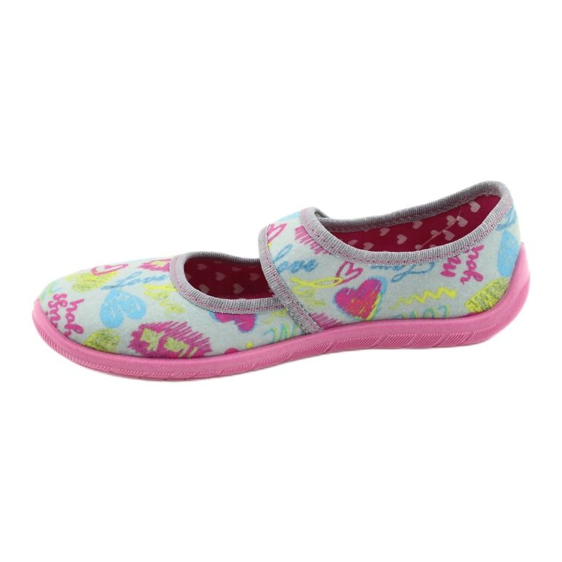 Calzado infantil befado 945Y430 rosa gris multicolor 2