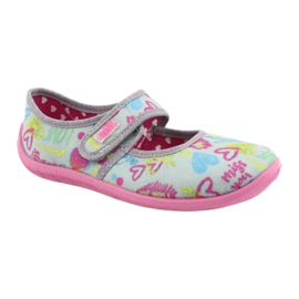 Calzado infantil befado 945Y430 rosa gris multicolor 1