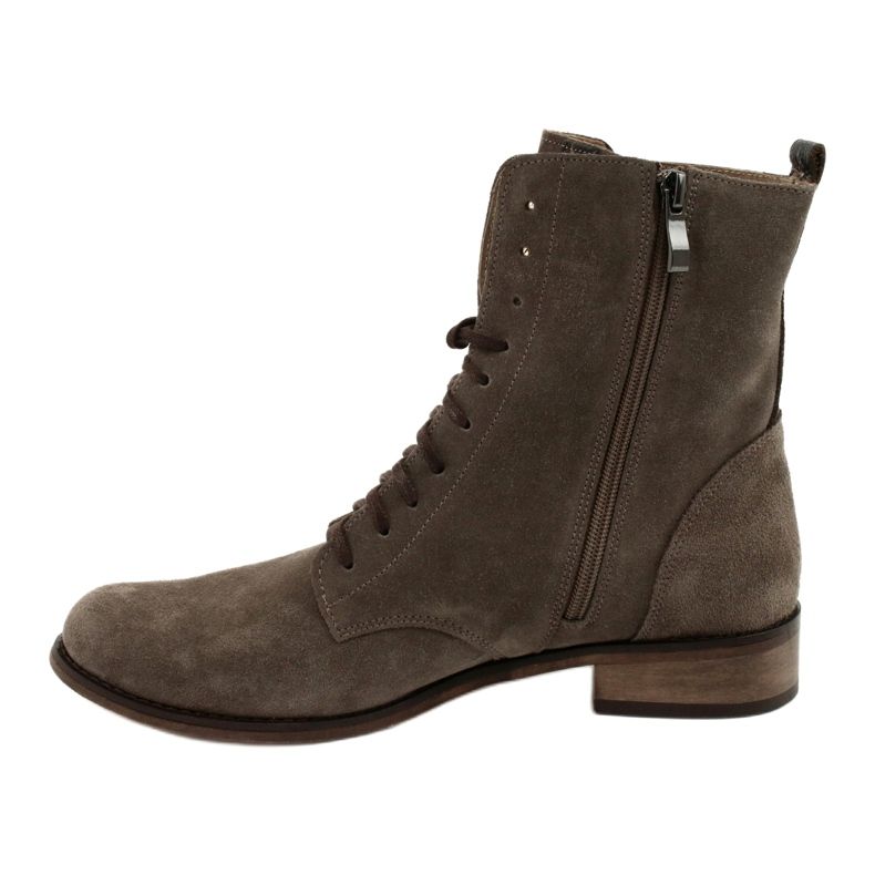 Botas de mujer Nicole Suede Leather Cappuccino 2593032 marrón 1