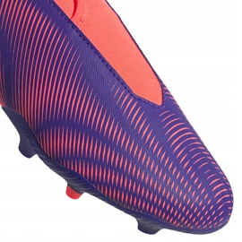 Zapatillas de fútbol adidas Nemeziz.3 Ll Fg Junior violetas-rosas EH0583 3