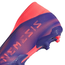 Zapatillas de fútbol adidas Nemeziz.3 Ll Fg Junior violetas-rosas EH0583 4