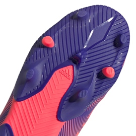 Zapatillas de fútbol adidas Nemeziz.3 Ll Fg Junior violetas-rosas EH0583 5