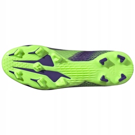 Zapatillas de fútbol Adidas X Ghosted.3 Ll Fg violeta-verde EG8164 6