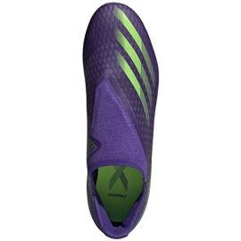 Zapatillas de fútbol Adidas X Ghosted.3 Ll Fg violeta-verde EG8164 1