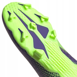 Zapatillas de fútbol Adidas X Ghosted.3 Ll Fg violeta-verde EG8164 5