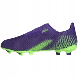 Zapatillas de fútbol Adidas X Ghosted.3 Ll Fg Junior púrpura-verde EH2015 violeta violeta 2