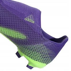 Zapatillas de fútbol Adidas X Ghosted.3 Ll Fg Junior púrpura-verde EH2015 violeta violeta 4