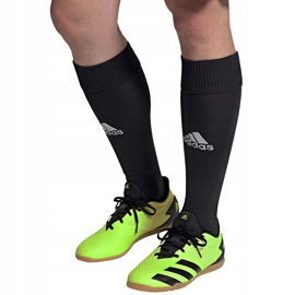 Adidas Predator 20.4 In Sala botas de fútbol verde y negro EH3005 4