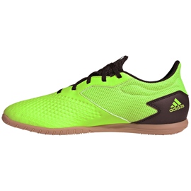 Adidas Predator 20.4 In Sala botas de fútbol verde y negro EH3005 2
