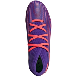 Botas de fútbol adidas Nemeziz.3 Fg Junior violetas EH0580 1