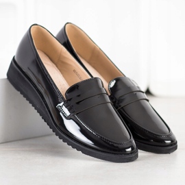 Goodin Mocasines lacados negro 3