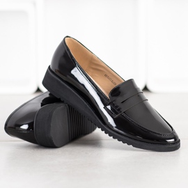 Goodin Mocasines lacados negro 2
