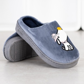 Bona Zapatillas cómodas con aplicación azul 3
