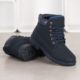 BOSHIMAO Tramperos atados azul marino 1