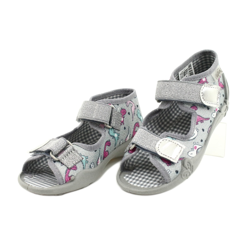 Calzado infantil befado 242P105 plata gris 3