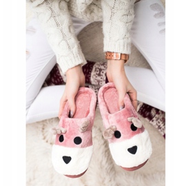 Bona Zapatillas de reno beige blanco rosado 4