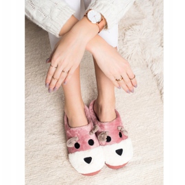 Bona Zapatillas de reno beige blanco rosado 3