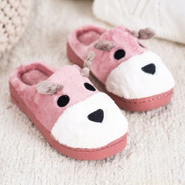 Bona Zapatillas de reno beige blanco rosado 2