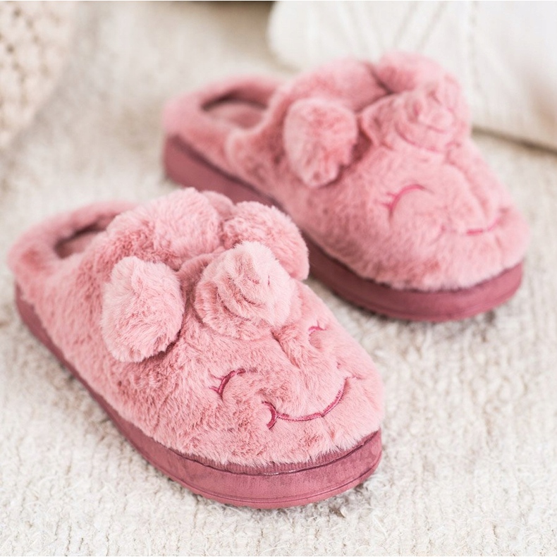 Bona Pantuflas de unicornio para mujer rosado 1 Bona Pantuflas de unicornio para mujer rosado 1