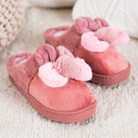 Bona Pantuflas rosas con daño rosado 1 Bona Pantuflas rosas con daño rosado 1