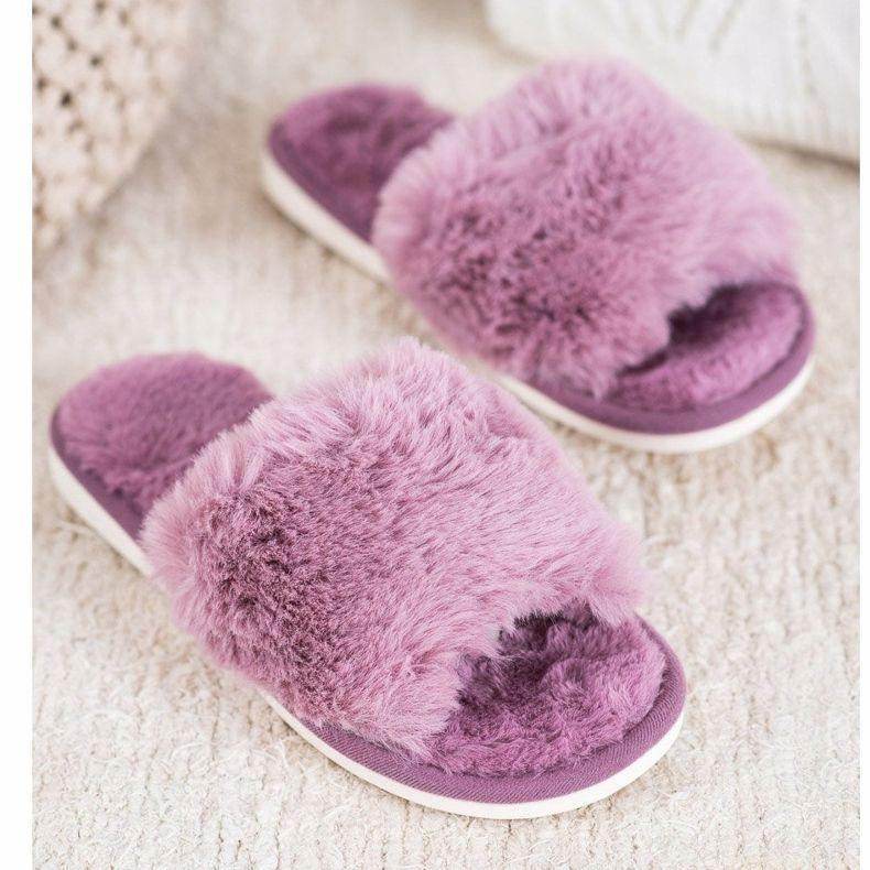 Bona Zapatillas con piel púrpura 1