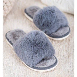 Bona Zapatillas con piel gris 1