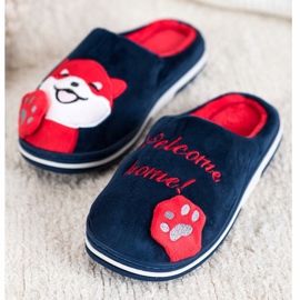Bona Zapatillas de bienvenida a casa blanco rojo azul marino 3
