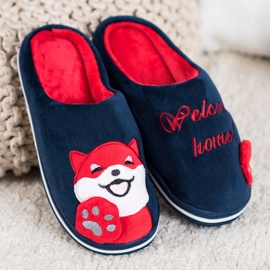 Bona Zapatillas de bienvenida a casa blanco rojo azul marino 2