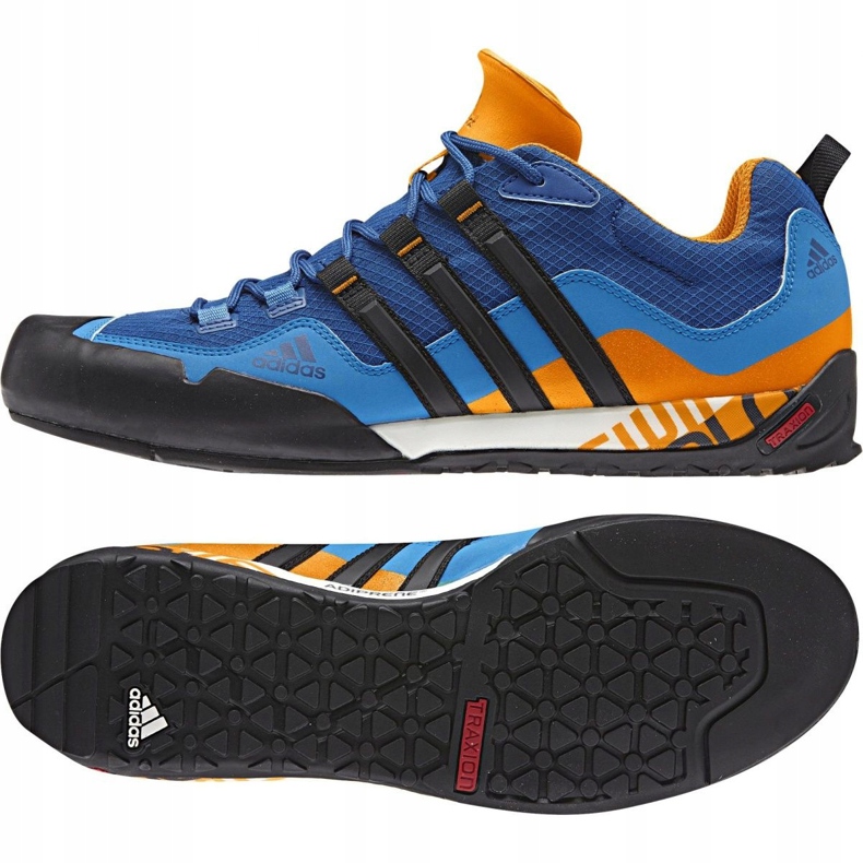 Zapatillas Adidas Terrex Swift Solo M AQ5296 negro azul naranja 1