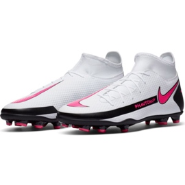Zapatillas de fútbol Nike Phantom Gt Club Df FG / MG CW6672 160 blanco blanco 3