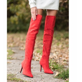 Small Swan Botas de tacón sexy rojo 2